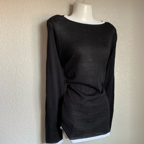 Black white Macys top M - Picture 2 of 6